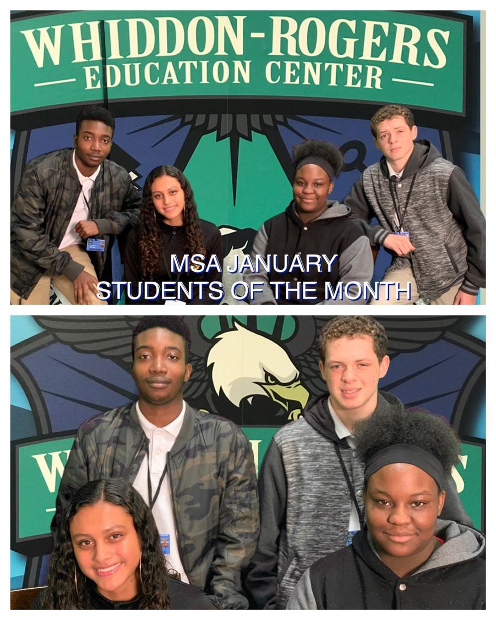 MSA January Students of the Month